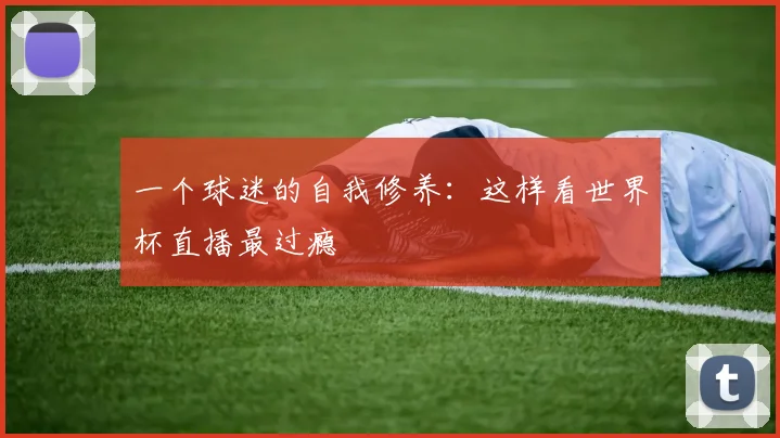 一个球迷的自我修养：这样看世界杯直播最过瘾