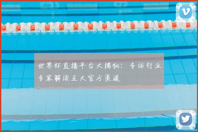 世界杯直播平台大揭秘:专访行业专家解读五大官方渠道
